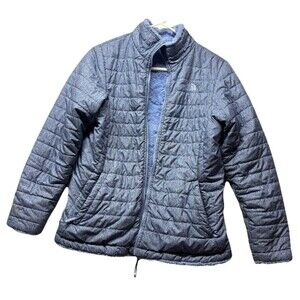 The North Face Jacket Girls XL 18 Blue Reversible Mossbud Swirl Fleece